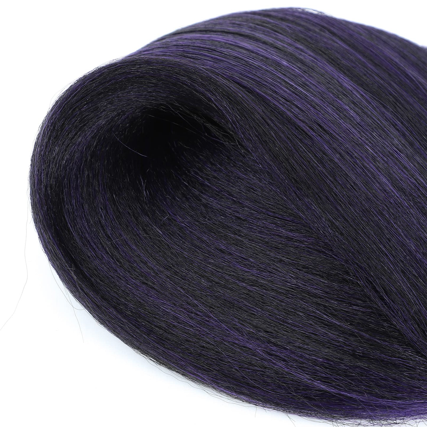Alrence Pre Stretched Braiding Hair Long Braid 30 Inch 8 Packs Professional Braiding Hair Extensions Synthetic Crochet Twist Braids (30 Inch, 1B/Purple)