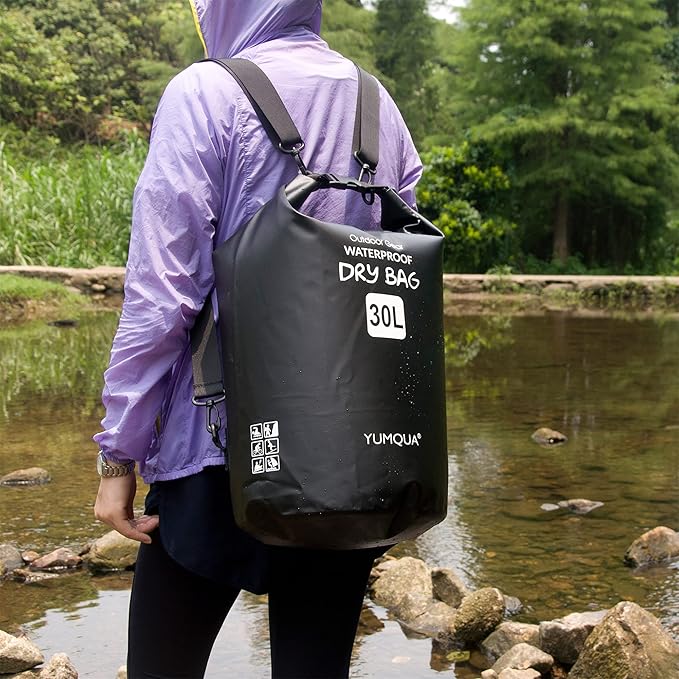 Waterproof Dry Bag Backpack 5L/10L/20L/30L/40L, Roll Top Floating Waterproof Storage Bags for Kayaking, Boating, Swimming, Hiking, Camping and Fishing