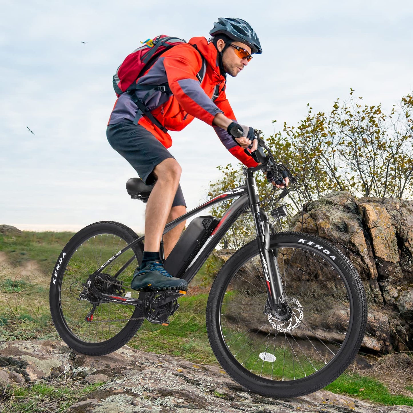 PEXMOR Electric Bike for Adults, 500W Ebike 48V 13AH Removable Battery Adults Electric Bicycle, 20MPH 50Miles 27.5" Electric Mountain Commuter Bike, 21 Speed, Lockable Suspension Fork …