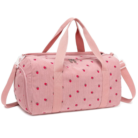 BLUBOON Duffle Bag Girls Kids Cute Gym Bag with Shoes Compartment & Wet Separation Waterproof Sports Overnight Travel Bag