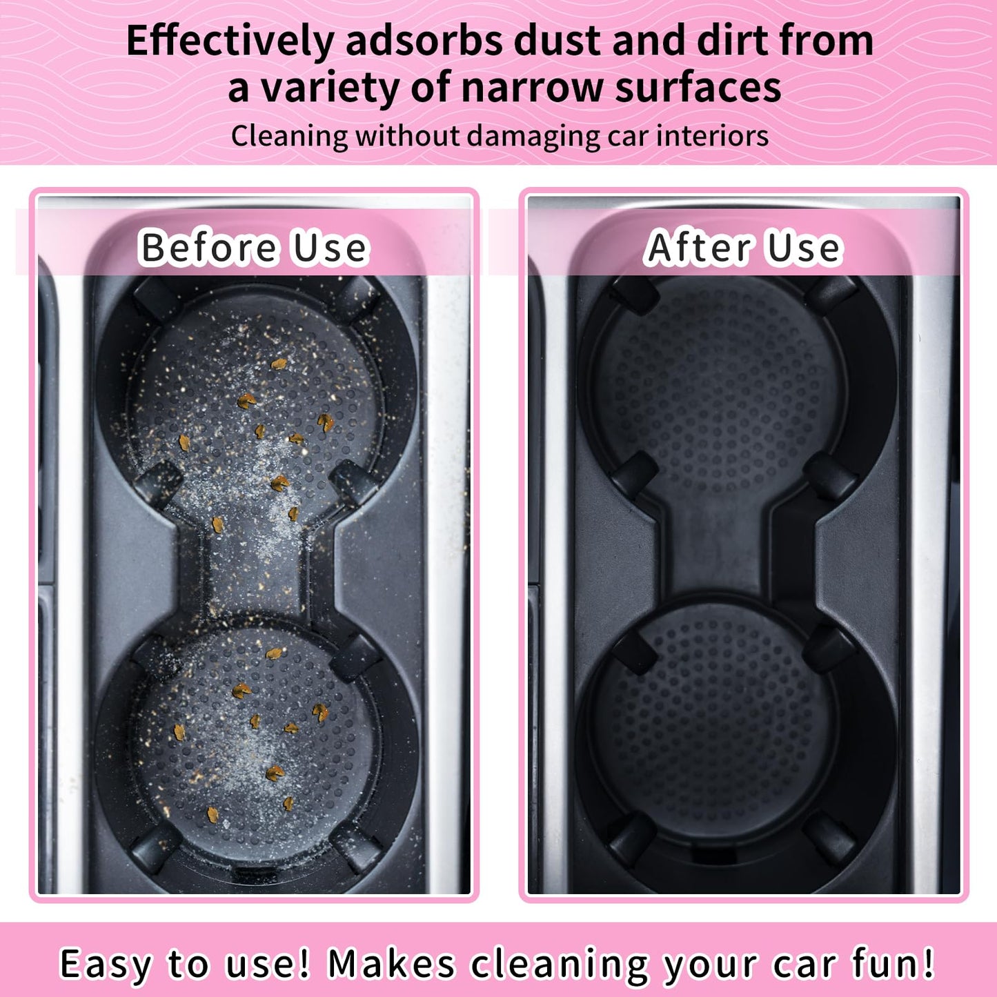 ALIOBC Car Cleaning Gel, 250g Keyboard Cleaner Cleaning Putty for Car Interior Car Slime Cleaner Dust Cleaning Gel Car Putty for Cleaning Car Gel Cleaner Pink