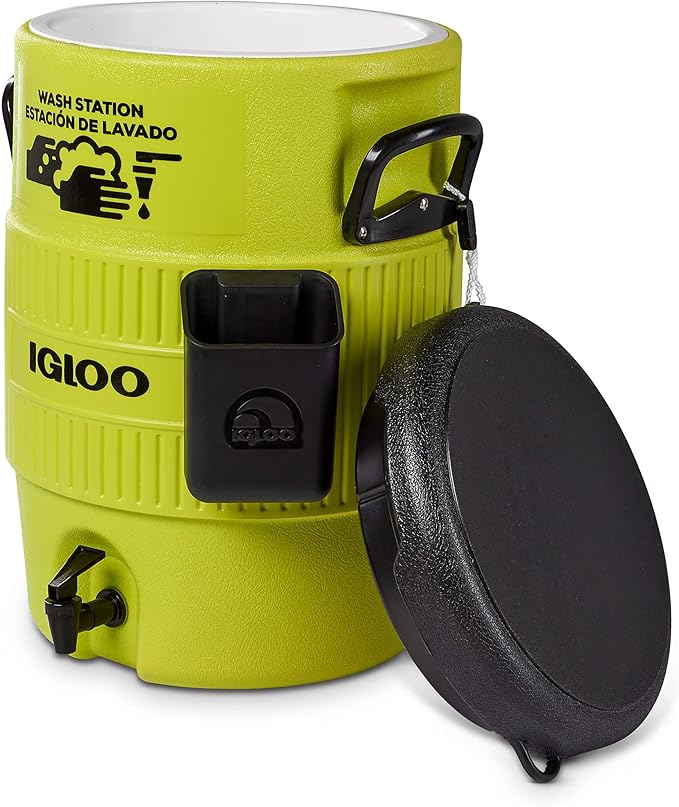 Igloo Sports Cooler Water Beverage Dispenser, Insulated 5 & 10 Gallon Water Cooler, Insulated Drink Dispenser with Spout, Portable Handwashing Stations
