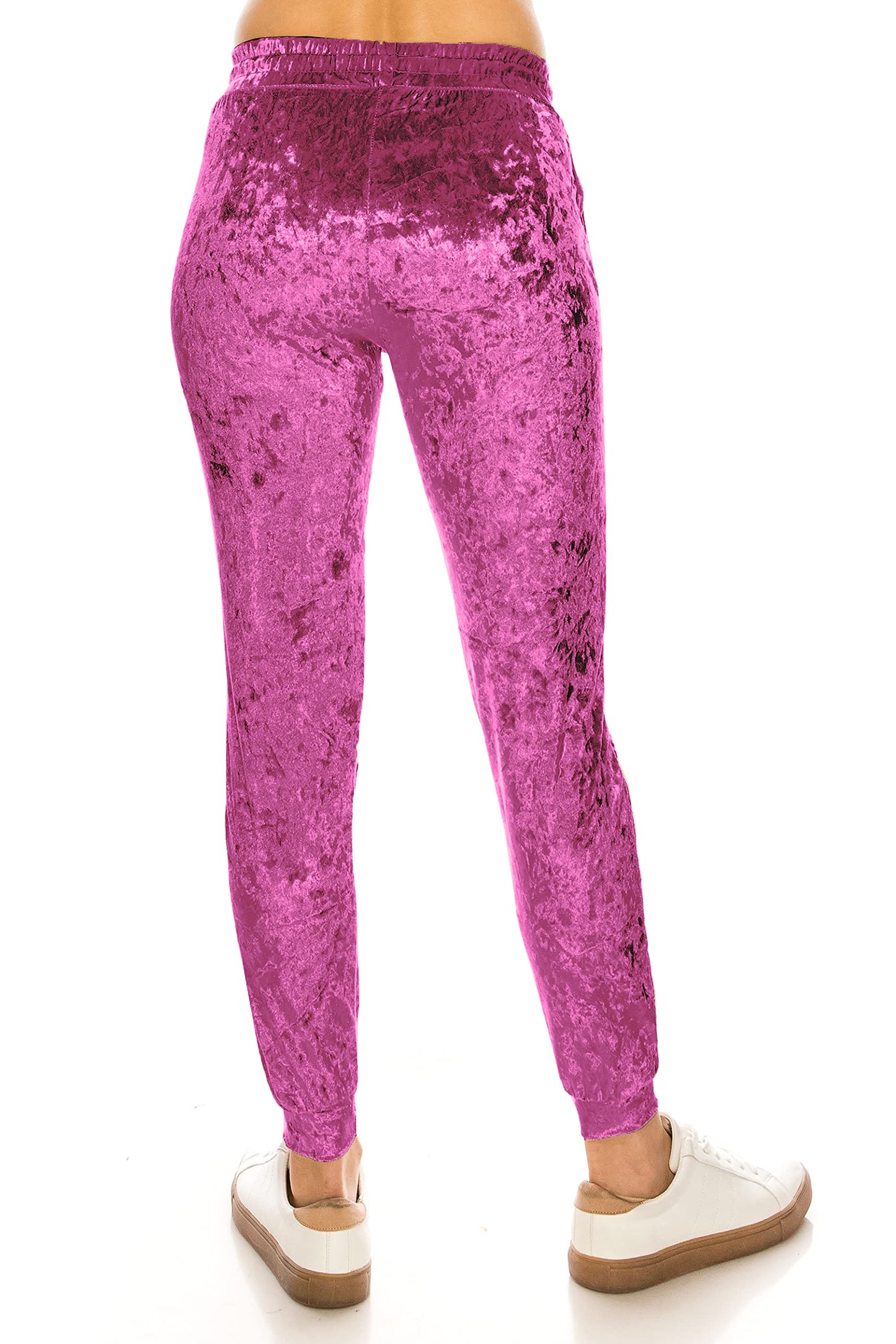 ALWAYS Women Velvet Jogger Pants - Crushed Velour Solid Basic Premium Soft Stretch Warm Winter Sweatpants Joggers Lavender X-Small
