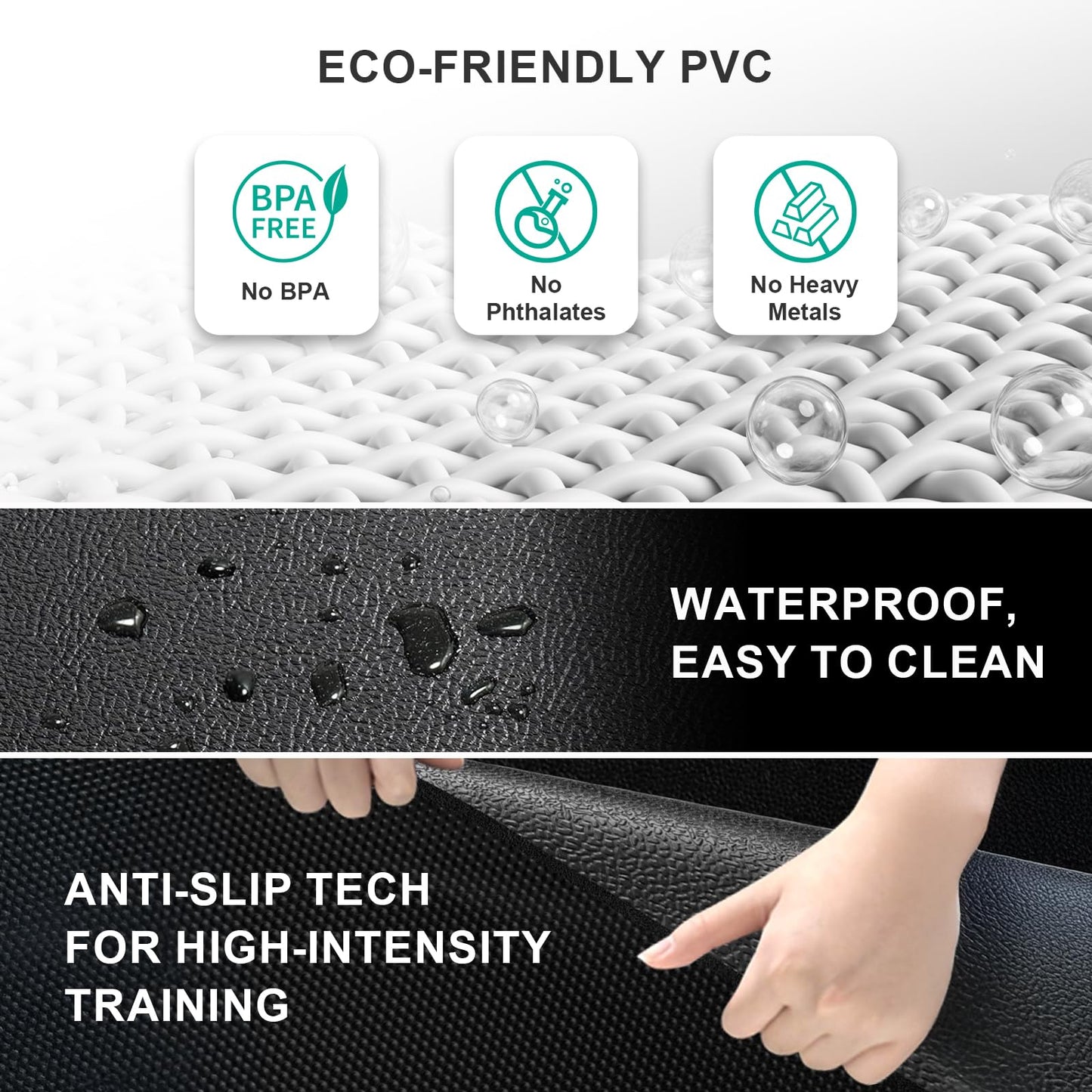 Foldable Treadmill Mat Walking Pads, Bike Exercise Equipment Mat, 1/4" Thick, 68"x24" Anti-Slip Waterproof Floor Protector for Carpet, Home Hardwood, Home Gyms, Workout Fitness Machines, Yoga, Gift