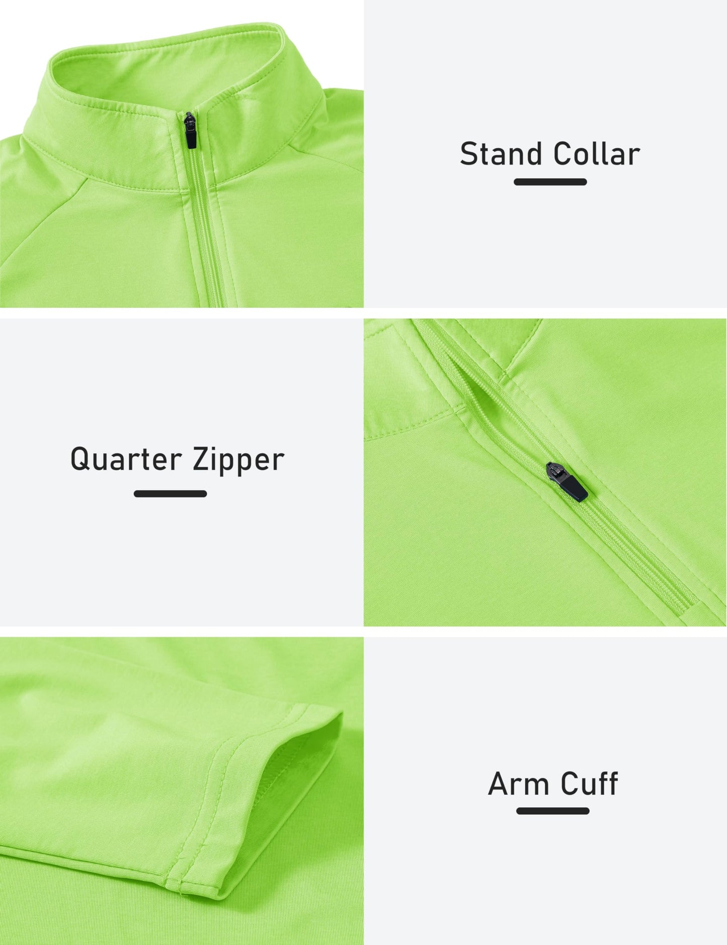 AIRIKE Women's Polo Shirts Long Sleeve Golf Shirts Quick Dry Thermal Lining Lightweight Athletic Tennis Shirts Pale-Green M