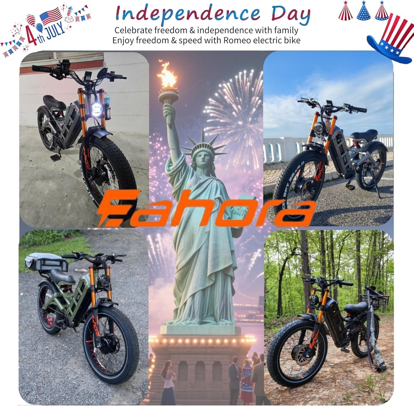 eAhora 2025 Romeo Pro 2 46Mph 4000W Dual Motor Electric Bike for Adults, 52V 70Ah 200+Miles Long Range Ebike, 26 * 4.0" Fat Tire Full Suspension Electric Mountain Bike Off-Road E-Bike UL2849 Black