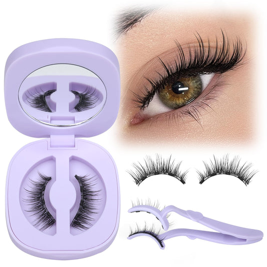 Magnetic Eyelashes with Applicator Reusable Magnetic Lashes No Glue Needed Magnetic Eyelashes without Eyeliner Cat Eye Natural Look Magnetic Eyelashes Magnetic Lashes by Lanflower