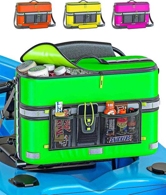 Skywin Kayak Cooler Behind Seat, Waterproof Cooler for Kayaking, Compatible with Lawn Chair Style Seats, Stores Drinks and Keeps Them Cool All Day