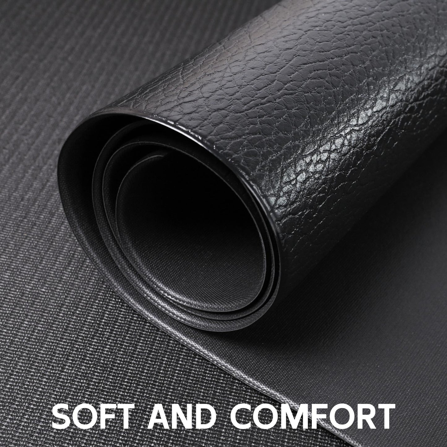 Cybstrax Treadmill Mat, Bike Trainer Mat for Stationary Spin Bike, 72" x 36" Non Slip Exercise Equipment Mat for Bike, Treadmill, Elliptical, Yoga - Workout Floor Protector for Carpet Or Hardwood