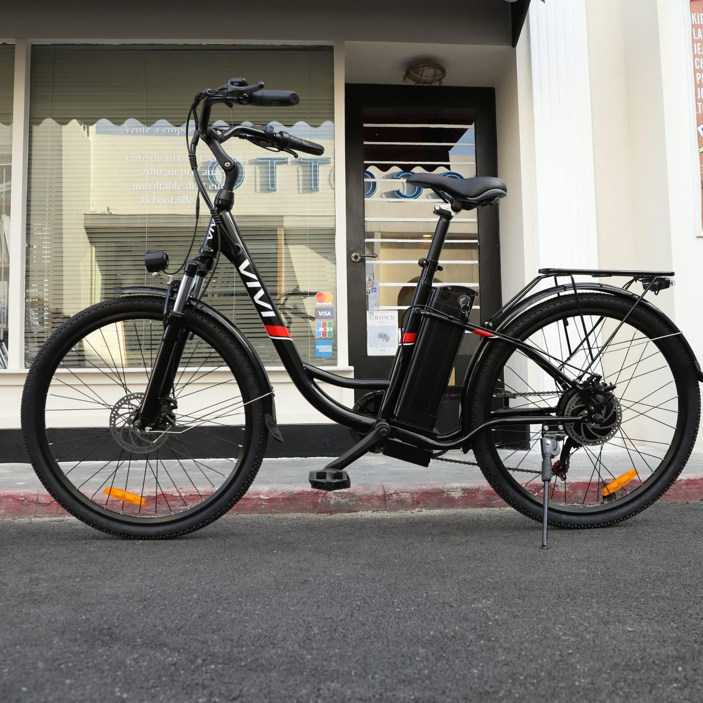 Vivi Electric Bike, 26'' Electric Bike for Adults, 750W Peak Ebike with 48V Removable Battery, Electric Commuter Cruiser Bike 22MPH & 50 Mile City Electric Bicycle with Cruise Control