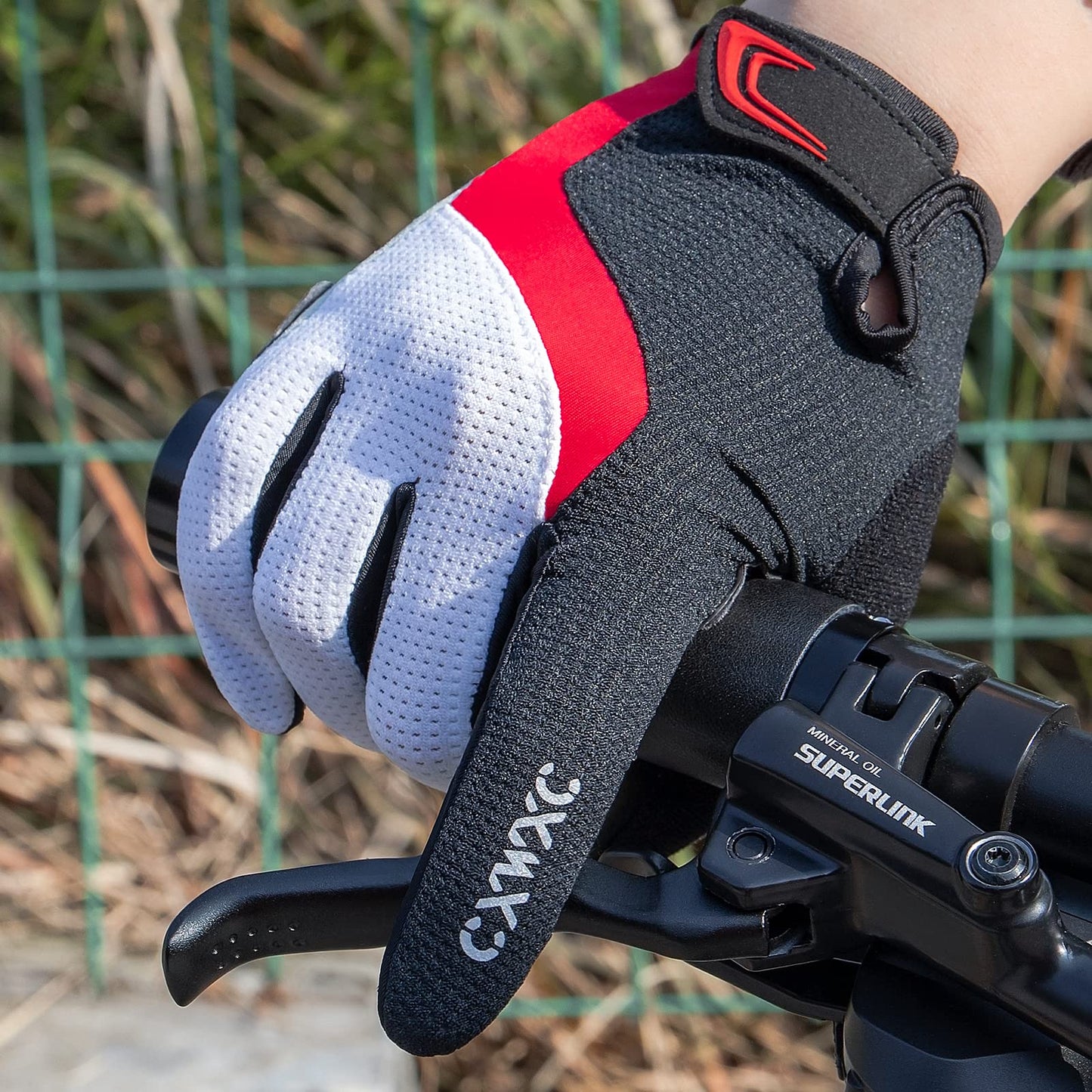 CXWXC Cycling Gloves for Men Women - Breathable Gel Road Mountain Bike Riding Gloves - Anti-Slip Full Finger Glove for Fitness Cycling Training Outdoor Sports