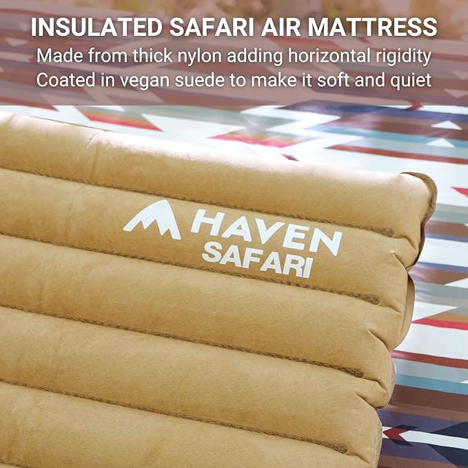 Haven Tents Lay Flat Hammock Tent - Waterproof Tent & Camping Hammock with Mosquito Net - Includes Insulated Pad and Rainfly - Haven Tent, Haven XL, Haven Safari