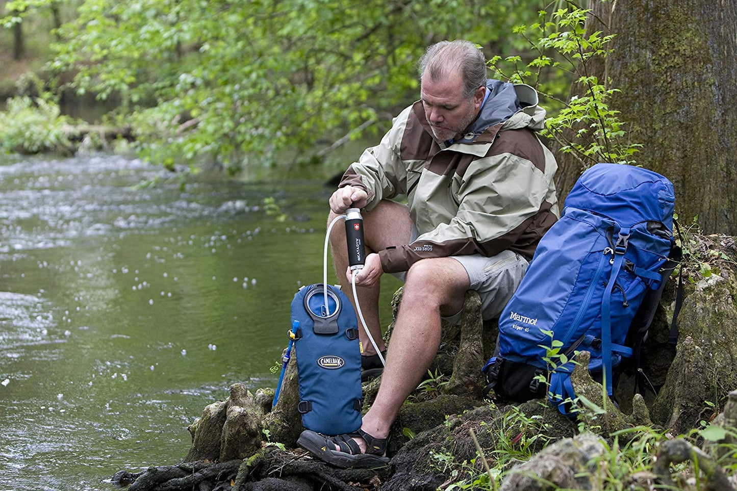 Katadyn Pocket Water Filter for Backpacking, Group Camping & Emergency Preparedness