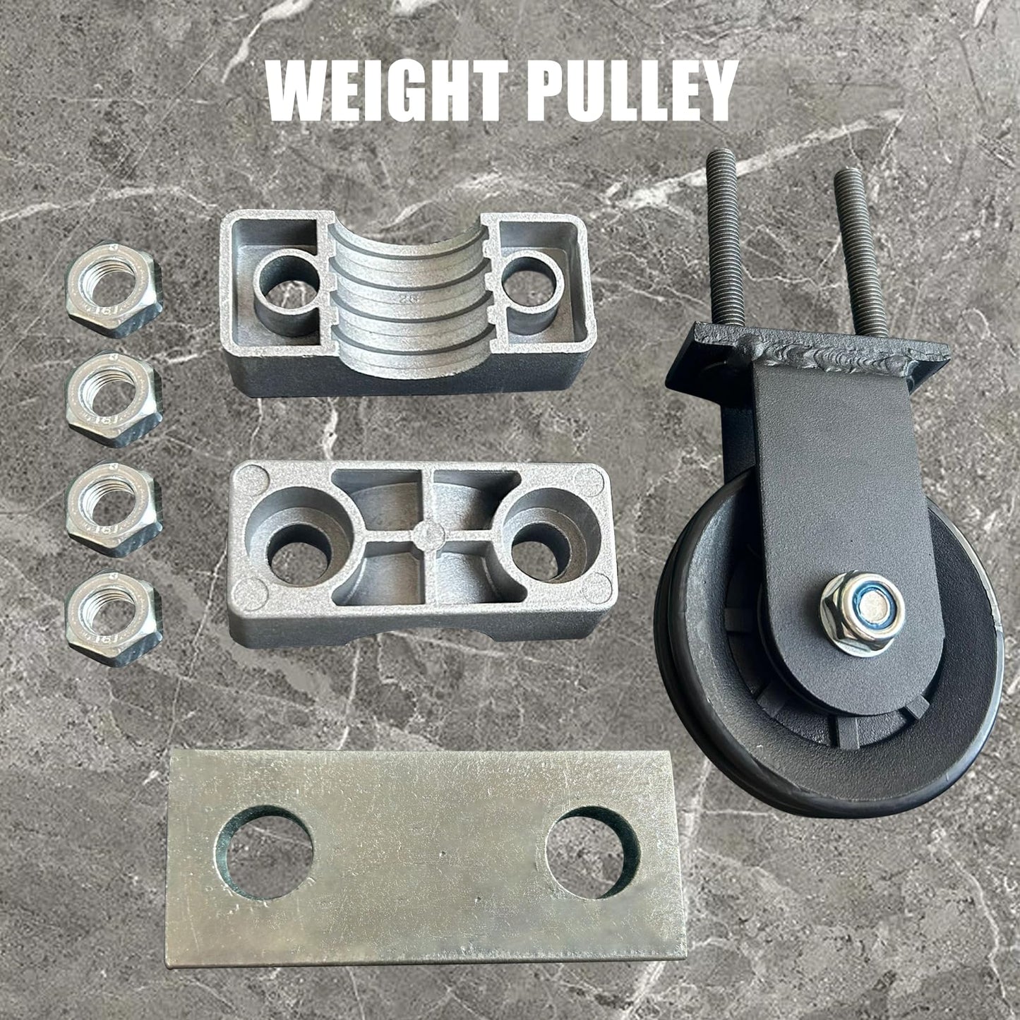 Upgraded Cable Pulley System , LAT Pull Down Machine for Home Gym Equipment, Weight Pulley System for Cable Machine, LAT Pulley System for Strength Training Power Cages, Power Racks (Diameter 28mm)