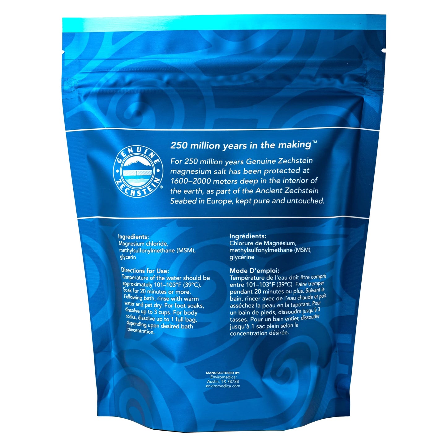 Ancient Minerals Magnesium Bath Flakes Ultra with OptiMSM – Pure Zechstein Magnesium Chloride and Organic Sulfur Bath Salts, Soothing Mineral Soak for Skin & Body, 1.65 lb