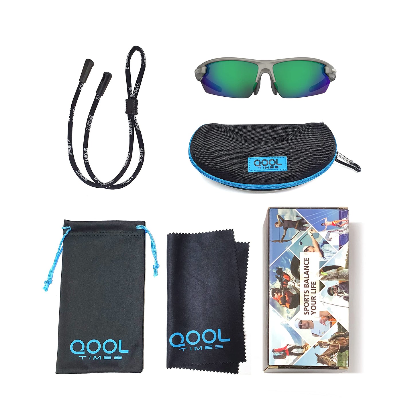 QOOL TIMES Living out your J50 Mens Fishing Sunglasses Polarized for Women UV400