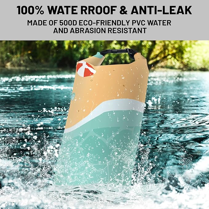 Waterproof Dry Bag,Roll Top Waterproof Backpack 2L/5L/10L/20L/30L/40L Floating Lightweight Bags for Kayaking, Boating, Fishing, Swimming Camping