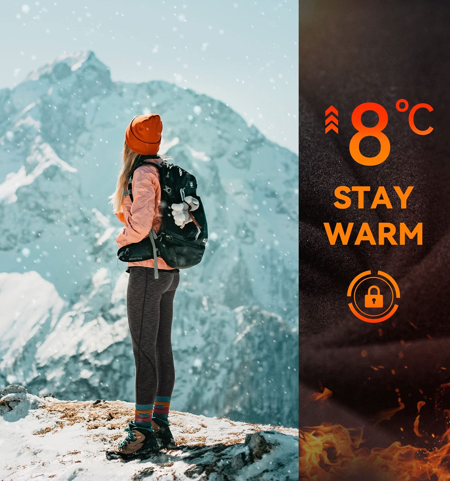Ewedoos Fleece Lined Leggings with Pockets for Women Thermal Warm Winter Leggings for Women High Waisted Workout Yoga Pants