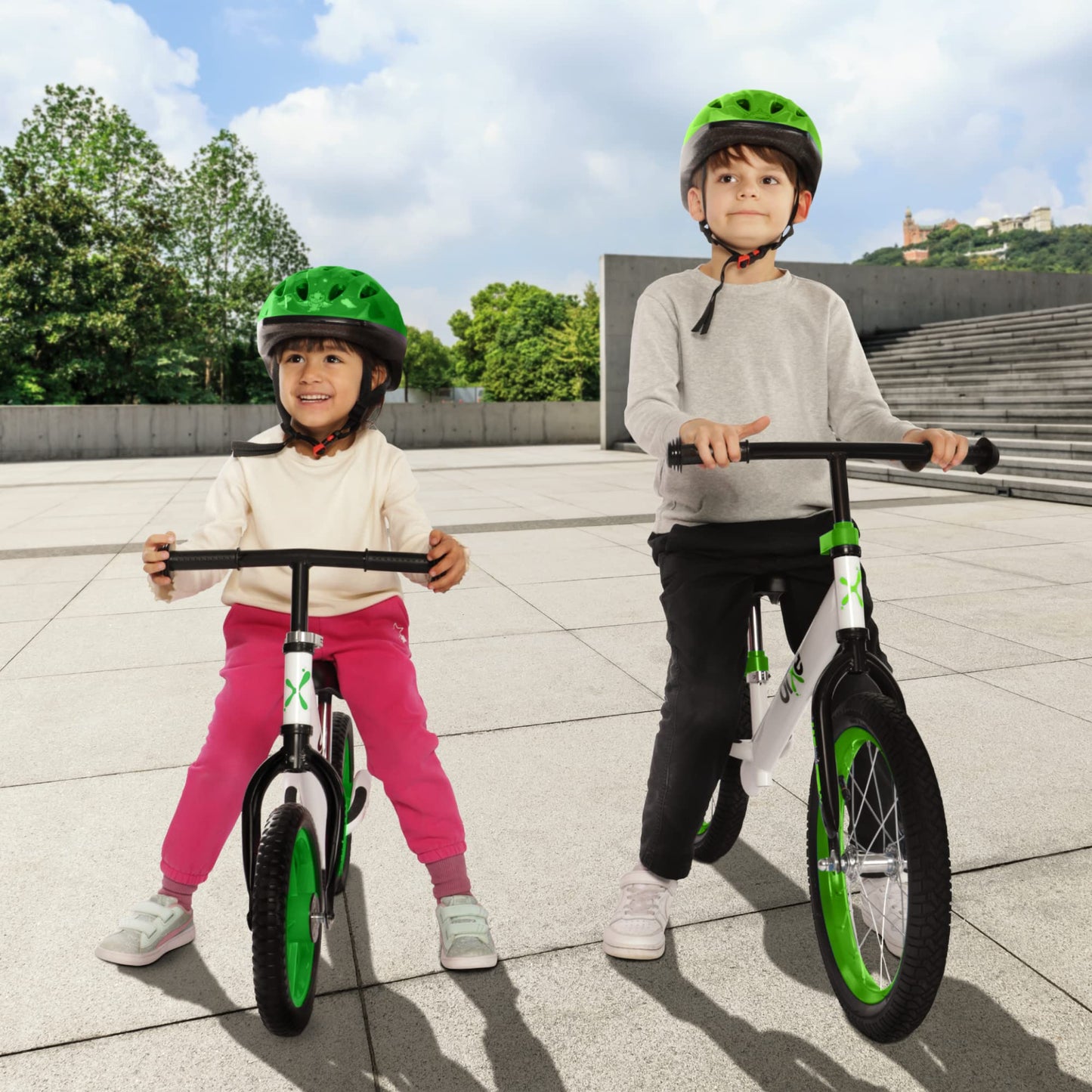 Bixe Balance Bike - 16" (40.6 cm) Big Kids' Training Bikes - Kids Balance Bike Designed for Children Ages 4 to 9 - No Pedal Push Bicycle for Boys or Girls - Green