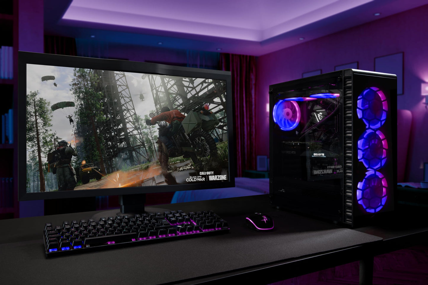 BEASTCOM Q5 Pro Gaming PC | AMD Ryzen 5 4500 6X 3,60GHz 12 Threads | NVIDIA RTX 3050 4GB | 32GB RAM | 1TB NVMe SSD | HDMI | WiFi 5 | Windows 11 Pro