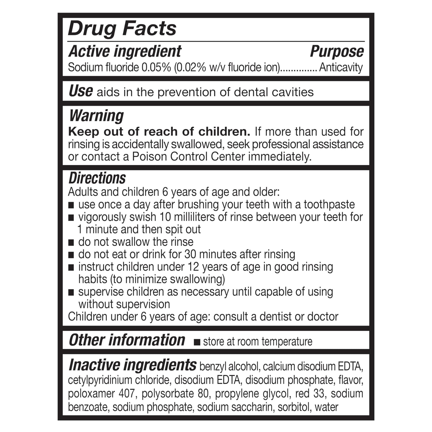 Amazon Basics Kids Mouthwash with Fluoride, Anticavity, Alcohol-Free Bubble Gum, 18 fl oz (Pack of 2)
