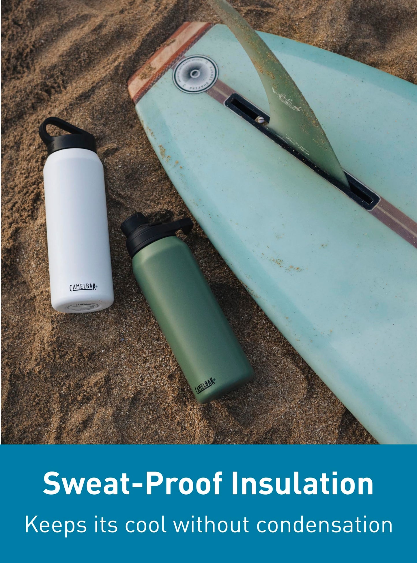 CamelBak Chute Mag 32oz Vacuum Insulated Stainless Steel Water Bottle, Moss