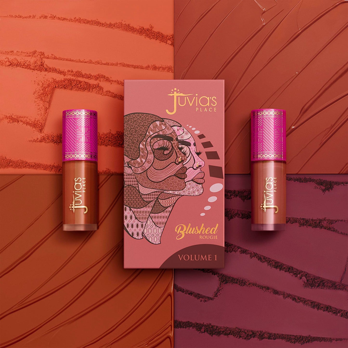 Juvia's Place Blushed Liquid Blush CoralRose - Dewy Tint Cheeks Makeup Glow Pigment Effortless Beauty Long Lasting Cosmetics Soft Creamy Natural Buildable All Skin Color Light Flawless Finish Blend