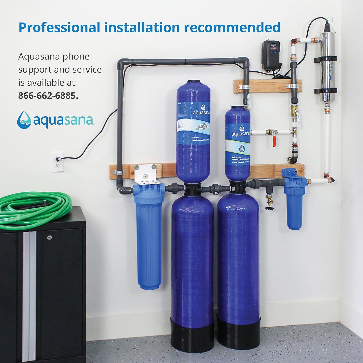Aquasana Whole House Water Filter System | 1,000,000 Gallons | Carbon & KDF Media | Reduces 97% Chlorine & Sediment | Includes Pre- and Post-Filters | Rhino EQ-1000