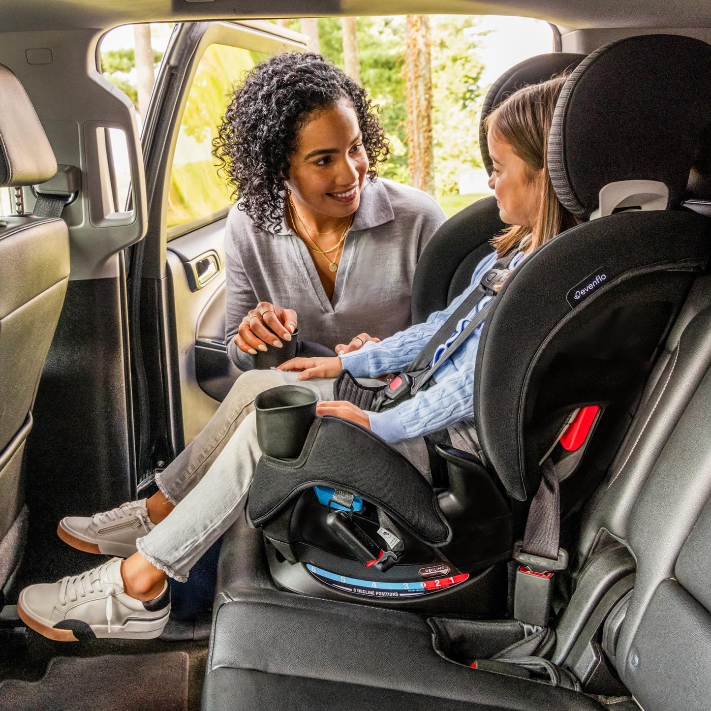 All4Stages Slim 4-in-1 Convertible Car Seat (Baldwin Gray)