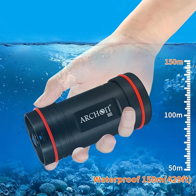 ARCHON Aluminum Alloy Waterproof Car Key Holder FOB Case, Keychain Dry Storage Box for Swimming,Diving Essential, Small Bag Kit for Boating