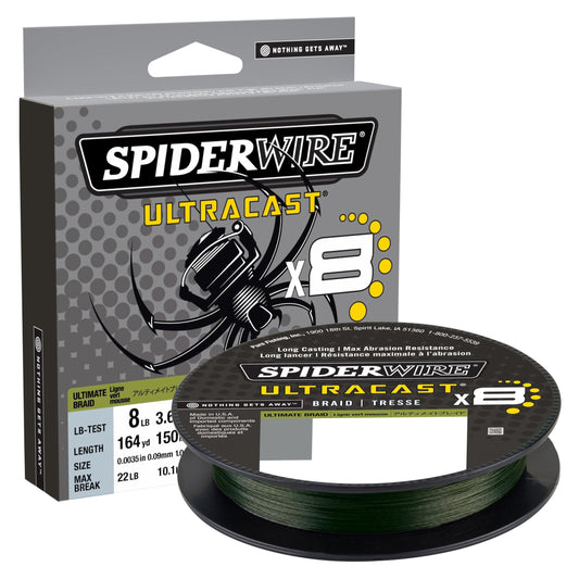 SpiderWire Superline Ultracast Braid, Aqua Camo, 65lb | 29.4kg, 164yd | 150m Braided Fishing Line, Suitable for Freshwater and Saltwater Environments