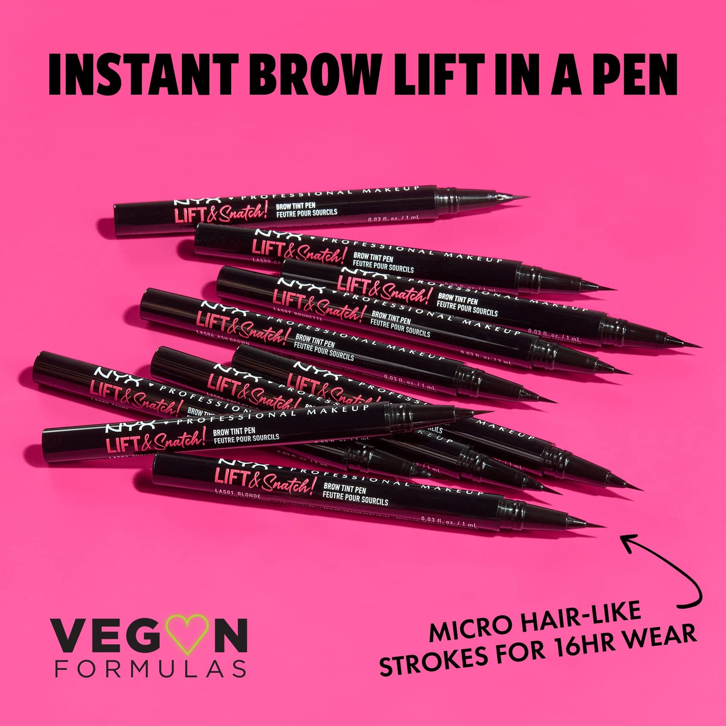 NYX PROFESSIONAL MAKEUP Lift & Snatch Eyebrow Tint Pen, Auburn