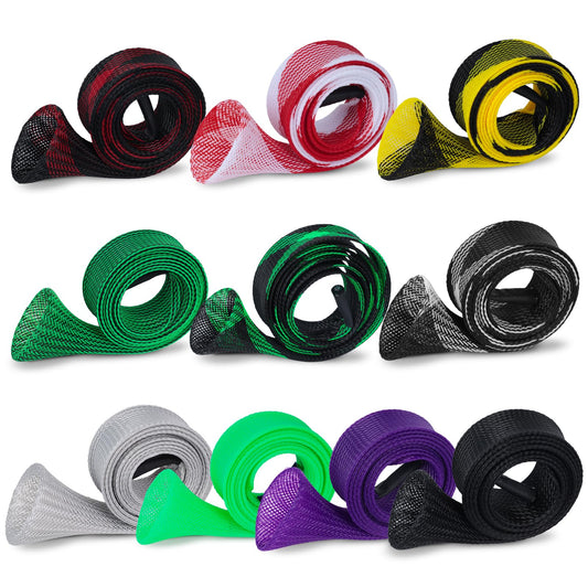 Koogel 4PCS Fishing Pole Sleeves, Fishing Rod Socks Rod Cover for Spinning Fishing Rod Fly Fishing Rod Casting Fishing Rod
