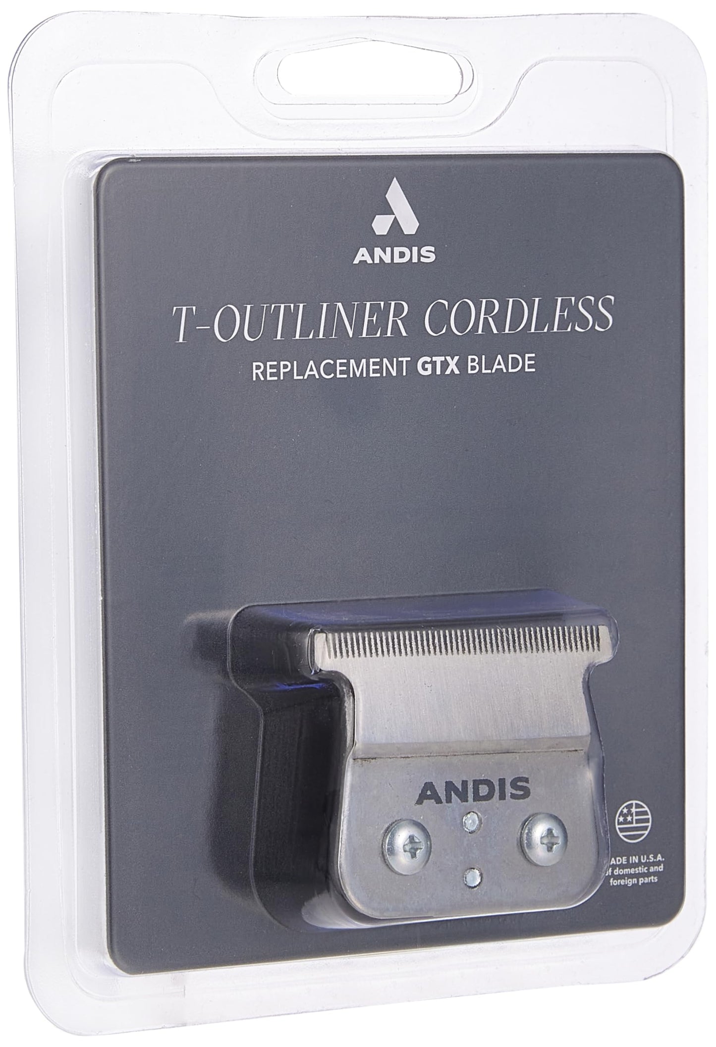 Andis 04555 Cordless T-Outliner Lithium Ion Replacement Deep Tooth GTX Blade - Carbon Steel