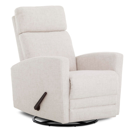 Dream On Me Chatham Basic Nursery Rocking Glider in Ecru, 360° Swivel Motion, FSC Certified, Greenguard Gold & JPMA Certified Nursery Glider, Three Rocking Modes Nursery Glider Recliner