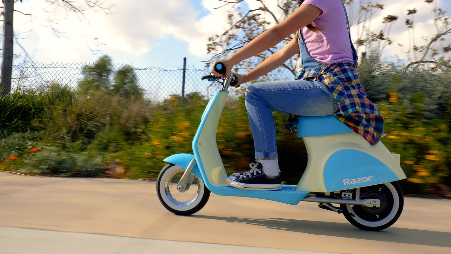 Razor Pocket Mod Petite Euro-Style Electric Scooter - Blue