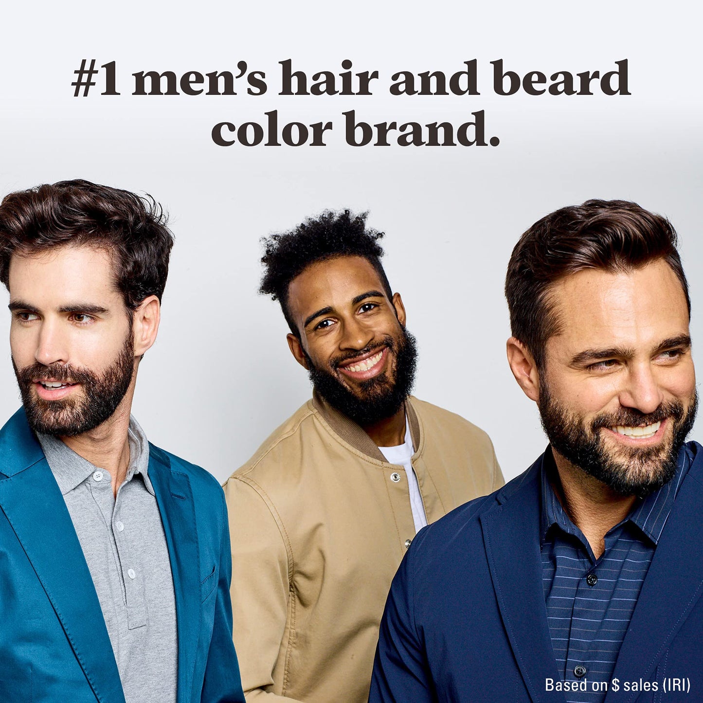 Just For Men Mustache & Beard, Beard Dye for Men with Brush, With Keratin Biotin Aloe and Coconut Oil for Healthy Facial Hair - Light Red Brown, M-27, Pack of 1 (Packaging May Vary)