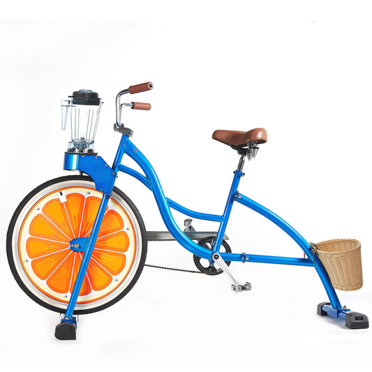 Blue Smoothie Bike Blender Outdoor Bicycle Blender Fruit Vegetable Tools Juice Extractor Commercial Fitness Machine
