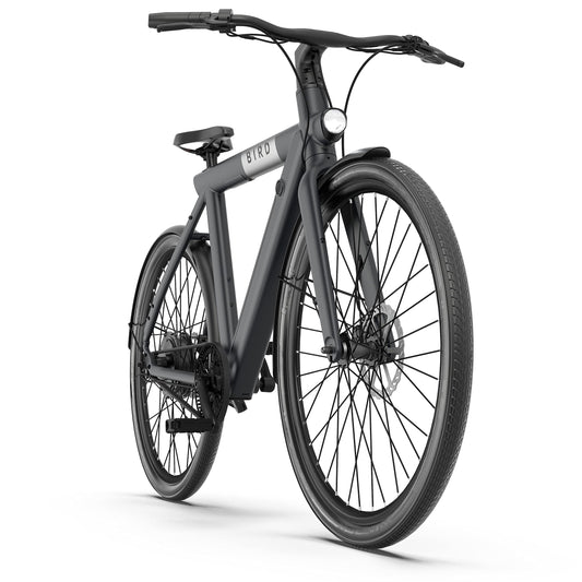 BirdBike A-Frame eBike with 50mi Max Operating Range & 20mph Max Speed, Stealth Black