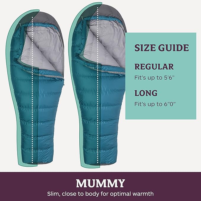 MARMOT Women's Lozen 30° Sleeping Bag, 650 Fill Down for Camping & Backpacking
