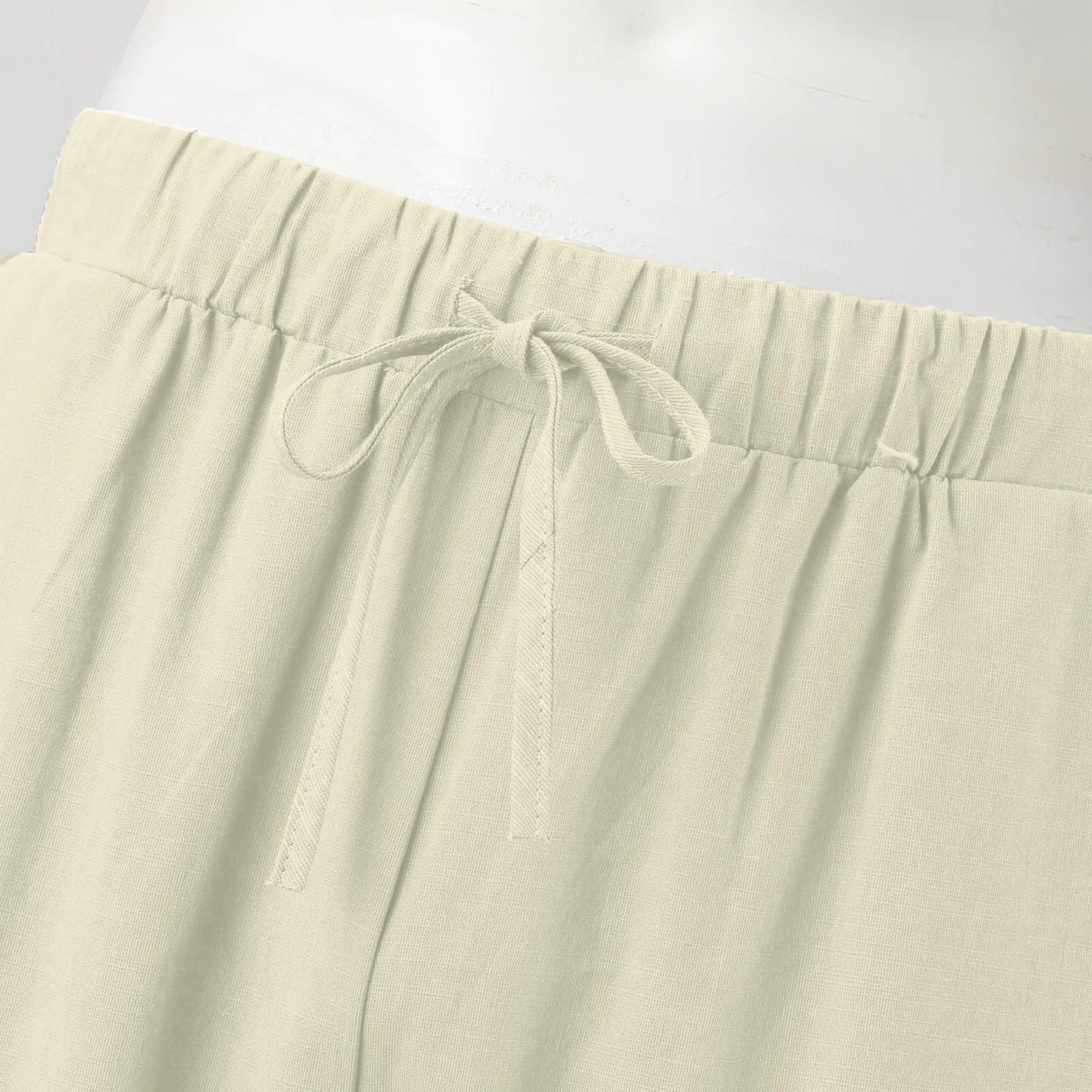 lightning deals of today prime,Beach Pants for Mens Capri Pants Solid Color Elastic Waist Tapered Pants Drawstring Capris Baggy Pants Trousers