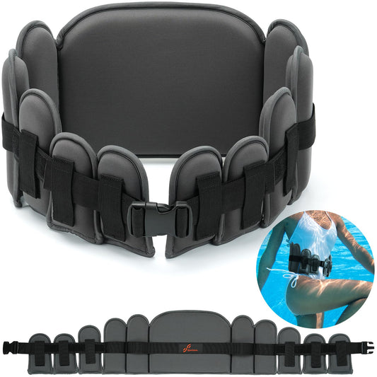 Aqua Belt Water Aerobics Equipment: Sportneer Aqua Float Belts Swimming Pool Exercise Set with Adjustable Buoyancy Blocks Jogger Floatation Belt for Adults Youth Aquatic Fitness Training Equipments L