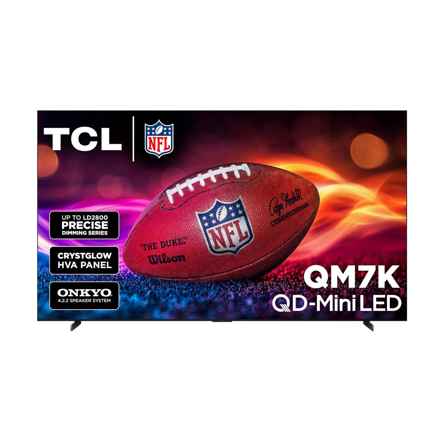TCL 115-Inch QM7K QLED 4K Smart QD-Mini LED TV with Google TV (115QM7K, 2025 Model) Dolby Vision IQ, Dolby Atmos, HDR, Game Accelerator up to 288Hz, Voice Remote, Compatible with Alexa