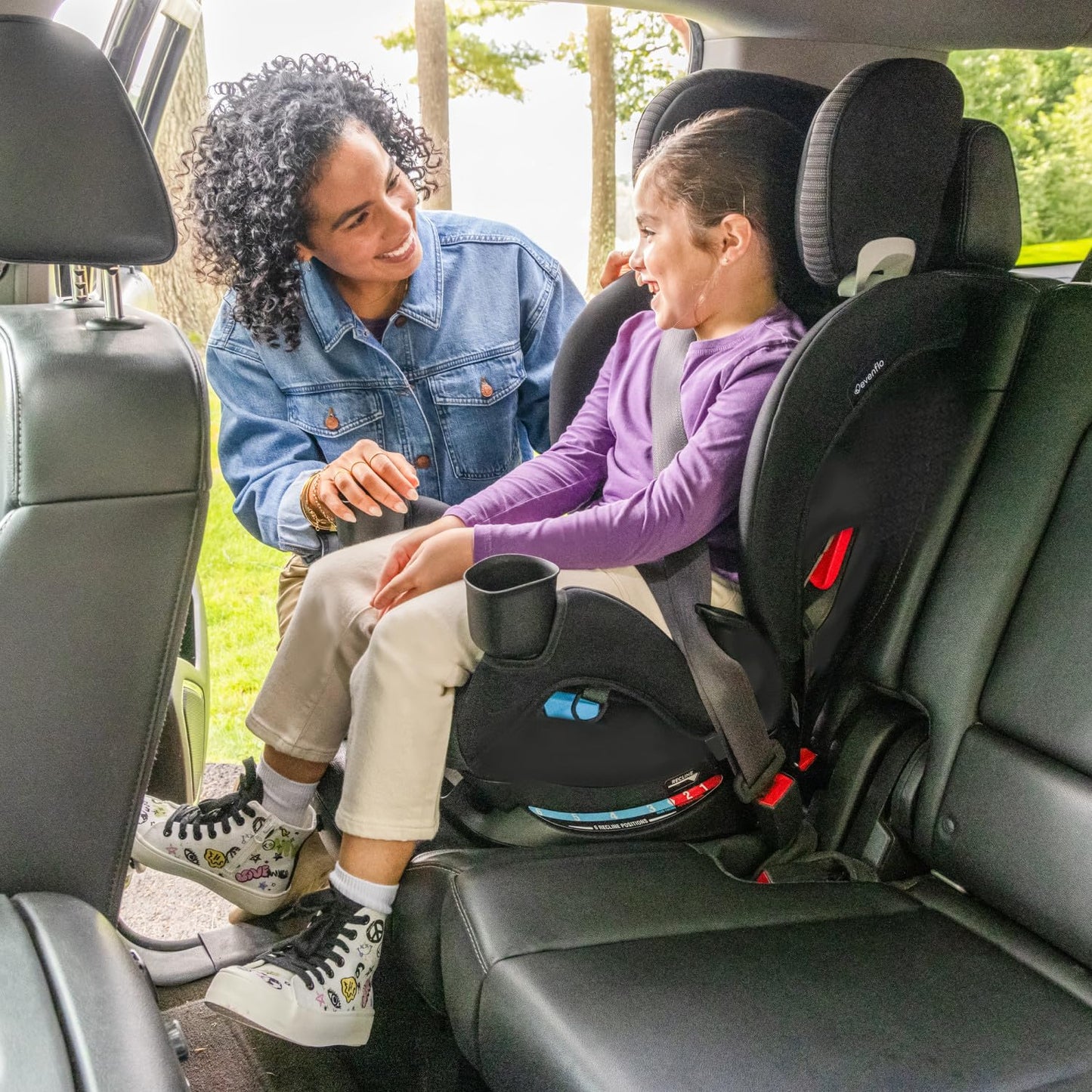 All4Stages Slim 4-in-1 Convertible Car Seat (Baldwin Gray)