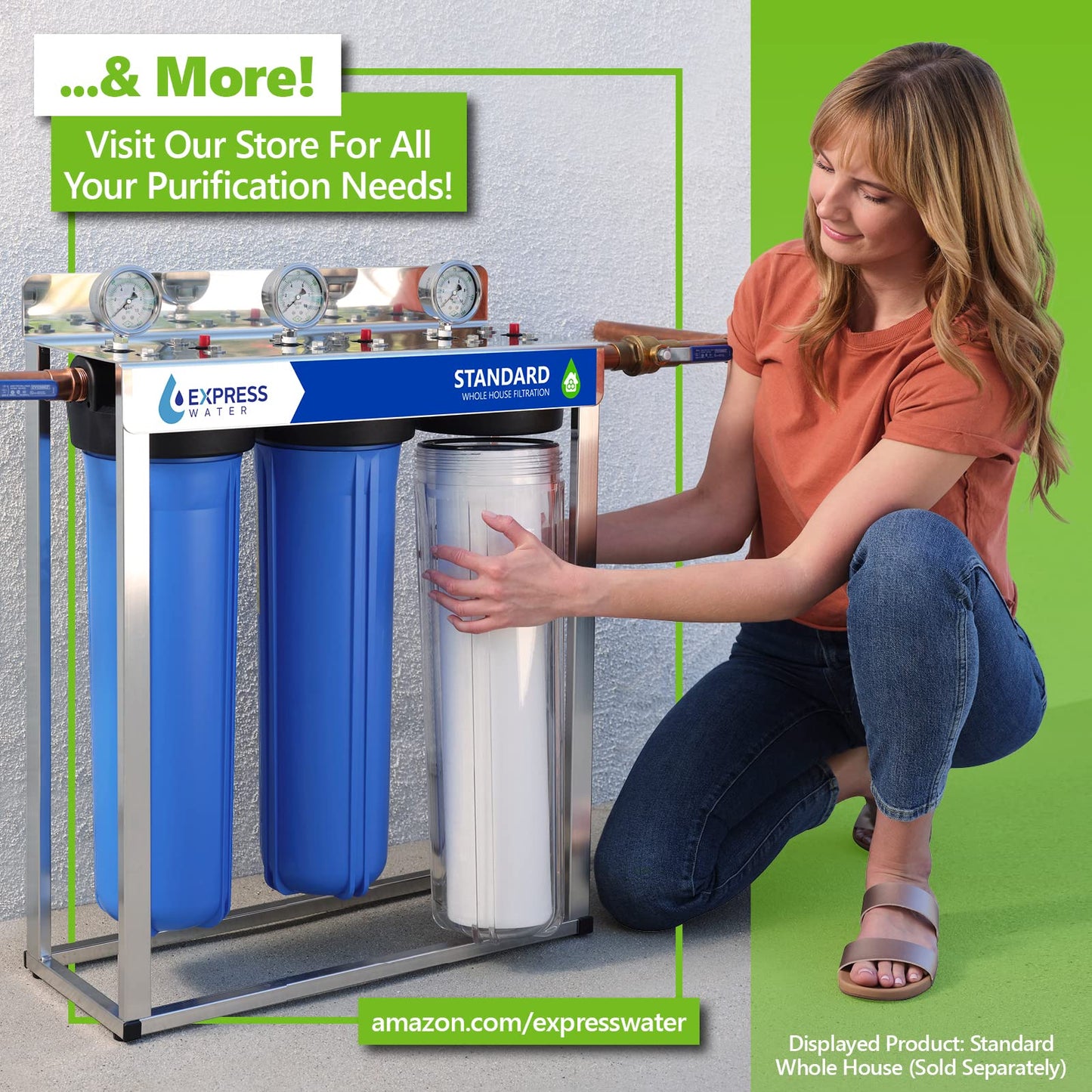 Express Water Elite RO Reverse Osmosis Alkaline Water Filtration System – Quick Twist Filter Change 9 Stage RO Water Filter– Under Sink Water Filter with Alkaline Filter for Essential Minerals 100 GPD
