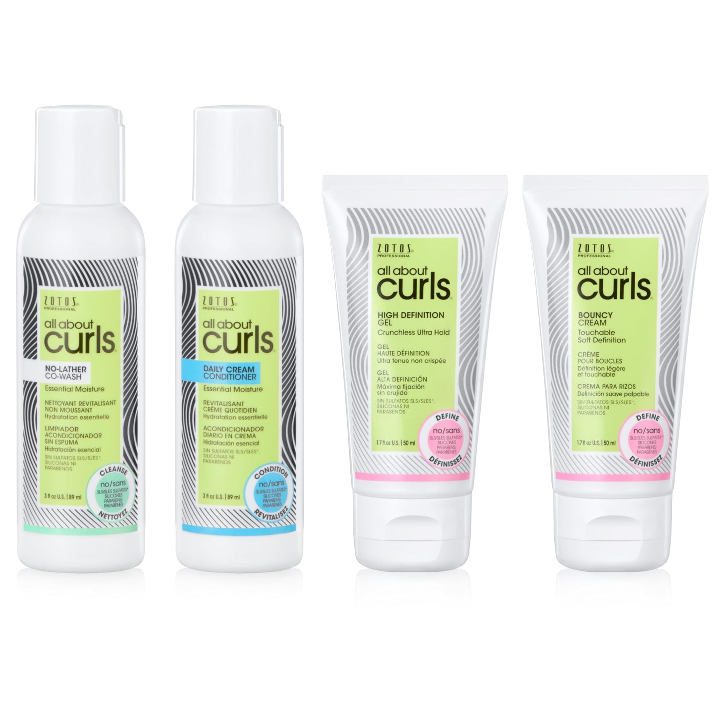 ALL ABOUT CURLS High Definition Gel | For Curly Hair Styling | Travel Size | Alcohol-Free | Moisturize, Define & Enhance Texture | Reduce Frizz & Boost Shine | Crunchless Ultra Hold | 1.7 Fl Oz