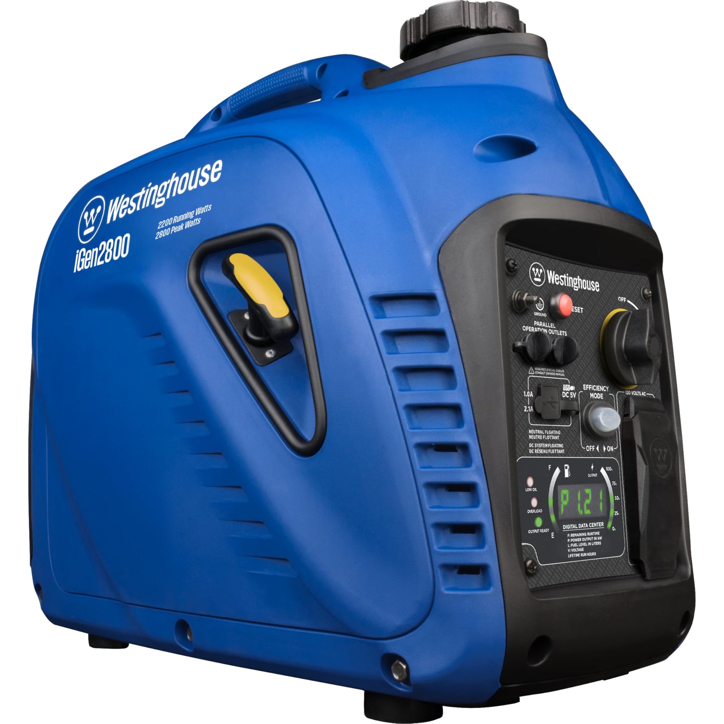 Westinghouse 2800 Peak Watt Super Quiet & Lightweight Portable Inverter Generator, Gas Powered, Parallel Capable, Long Run Time