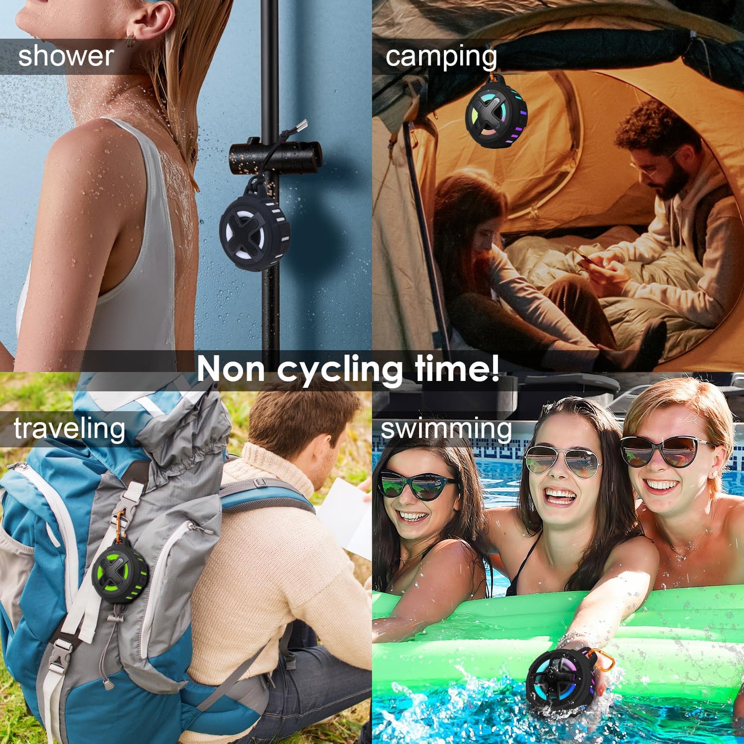 Upgraded, Pro Bike Speaker, with Pro Handlebar Mount, Bluetooth V5.4, IPX7 Waterproof, Silicone Case, Broadcast Navigation,10W Bassup, 15-24H Playtime, Hook, for eBike, Bicycle, Motorcycle Accessories