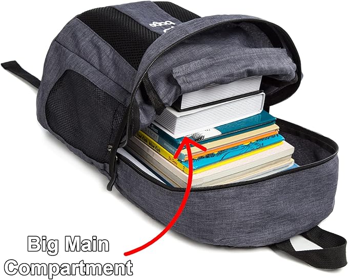 bago Lightweight Backpack for Hiking Backpack for Women and Men - 25L Travel Day Pack - Foldable Hiking Daypack Ultralight for Camping Outdoor Sports - Packable Backpack for Travel (SnowBlack)