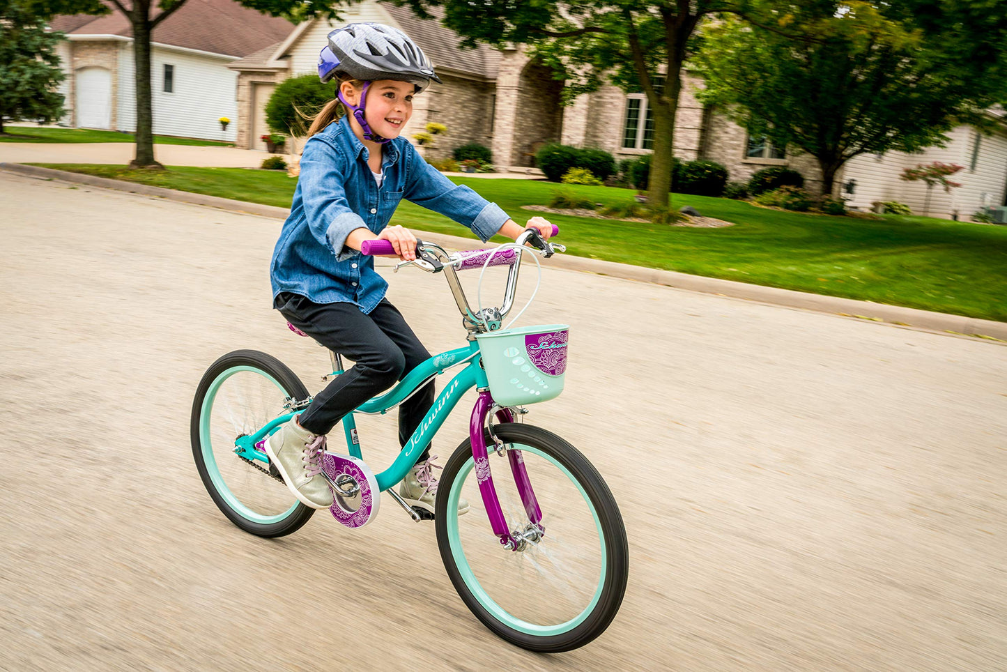 Schwinn Elm Bike, 20 Inch Bike for Kids Ages 7-13, SmartStart Ergonomic Design for Kids, Adjustable Seat Grows with your Child, Rear Coaster Brake & Front and Rear Hand Brakes, Training Bicycle